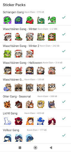 WAStickerpack for Twitch Gang Screen 2