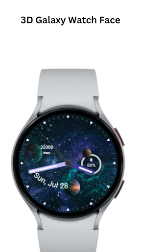 3D Galaxy Watch Face screenshot 2