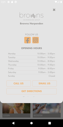 Browns Hairdressing Group Screen 3