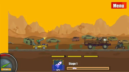 Road Car Shooting Game