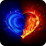 Flaming heart Live WP icon