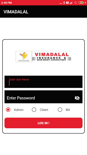 Android application VIMADALAL INSURANCE screenshort