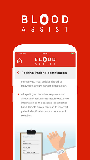 Android application Blood Assist screenshort