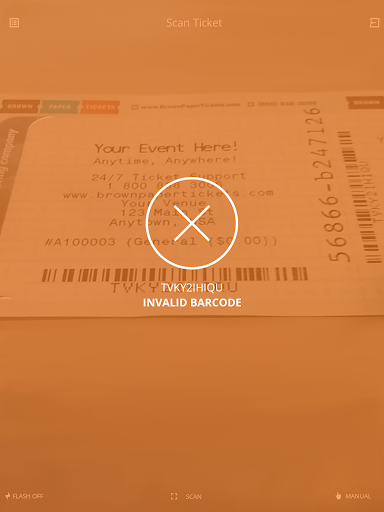 Brown Paper Tickets - Scanner