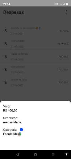 Gastin Controle de finanças Screen 3