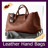 Leather hand bags icon