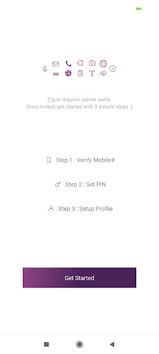 Android application Zigjo screenshort