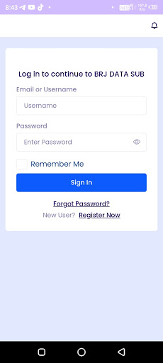 Android application Brjdatasub screenshort