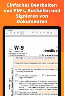 pdfFiller: PDF-Editor Screenshot