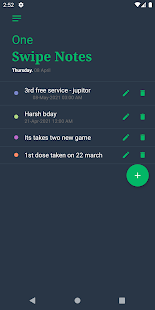 One Swipe Notes - Quick Notes Screenshot