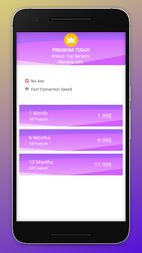Android application Krasha VPN screenshort