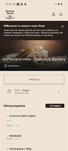 Coffeeandmore Backshop Backery Screenshot 1 - AppWisp.com