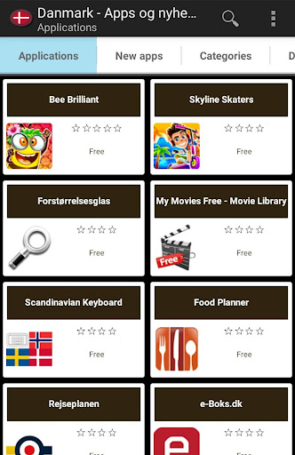 Android application Danish apps and games screenshort