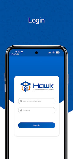 Android application Hawk Schools screenshort