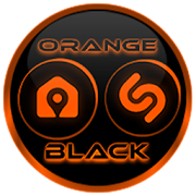Flat Black and Orange Icon Pack ✨Free✨