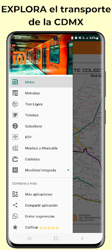 Android application Sistema de Transporte CDMX Pro screenshort