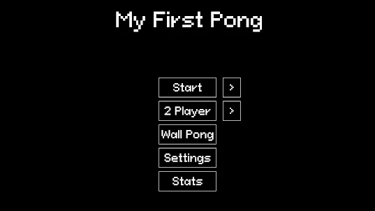 My First Pong