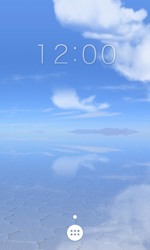 Android application 天空の塩湖ライブ壁紙 screenshort
