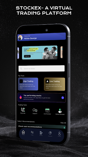 Android application StockEx Virtual Trading FNO screenshort