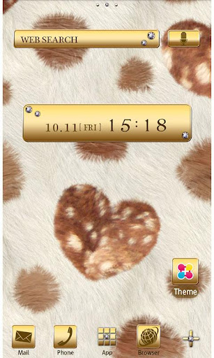 Android application Chic Wallpaper FUR HEART screenshort