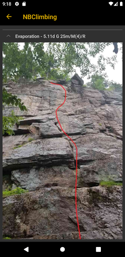 New Brunswick Climbing Guide Screen 3