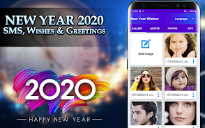 New Year 2020 SMS, Wishes & Gr Screenshot