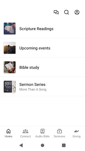 Android application Newsong Church BX screenshort