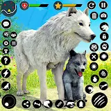 Virtual Arctic Wolf Family Sim icon