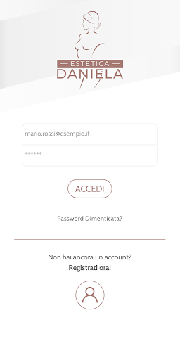 Android application Estetica Daniela screenshort
