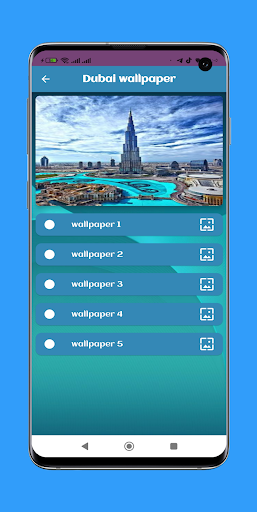 Android application Dubai wallpaper screenshort
