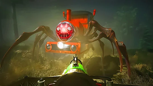 Scary Spider Train Rampage 3D