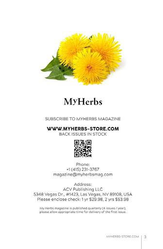 Screenshot of My Herbs Magazine