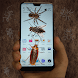 電話ジョークで画面のいたずらバグクロールの昆虫