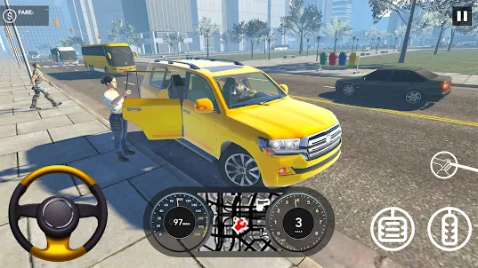 jogo de táxi amarelo da cidade