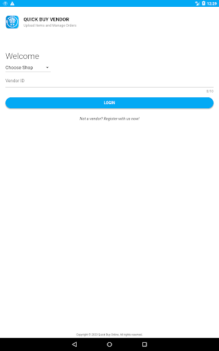 Quick Buy Vendor Vendor App for Quick Buy Online