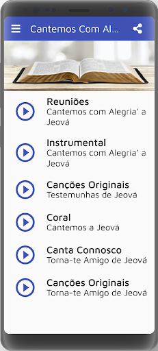 Android application Música Testemunhas de Jeová screenshort