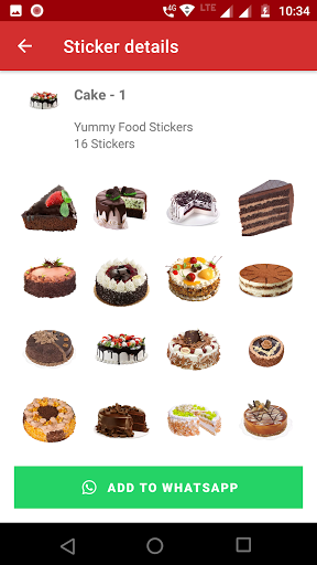 Yummy Food Stickers for WA Screen 2