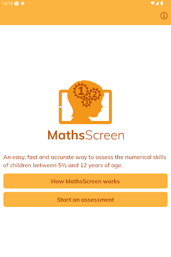 Android application MathsScreen screenshort