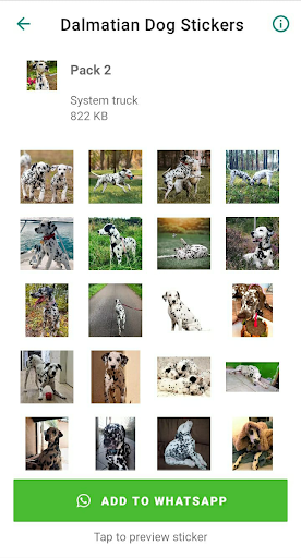 Dalmatian Dog Stickers Screen 2