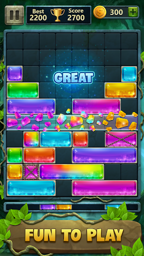 Android application Block Drop Puzzle Jewel screenshort