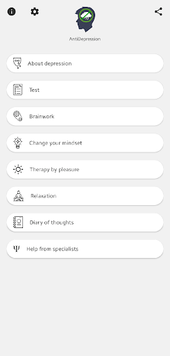 Android application AntiDepression screenshort