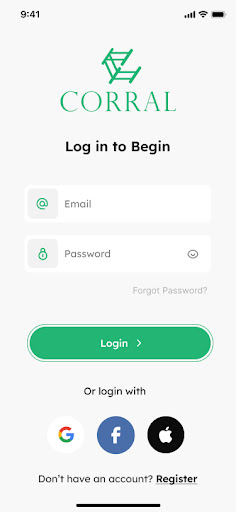 Android application Corral screenshort