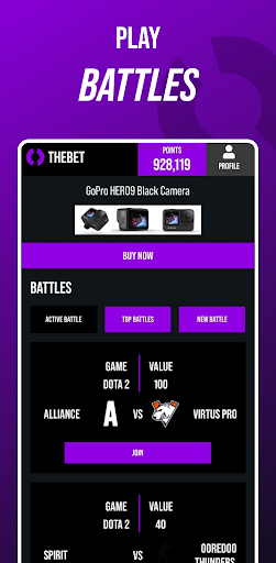 Android application The Bet screenshort