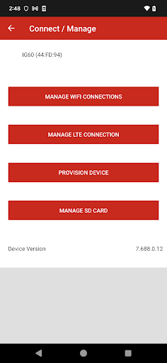 Sentrius IG Connect Screen 3