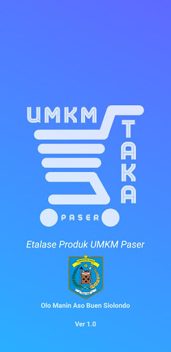 Android application UMKM Taka Paser screenshort