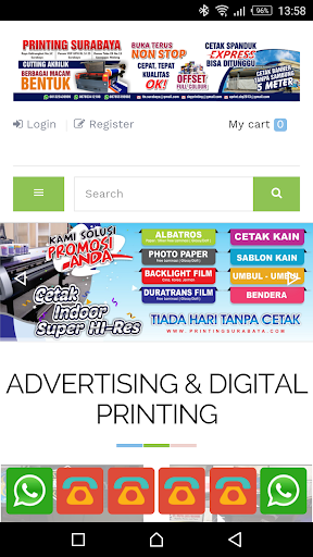 Android application Printing Surabaya screenshort