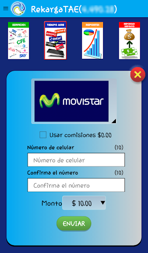 RekargaTAE Recargas Servicios Screen 2
