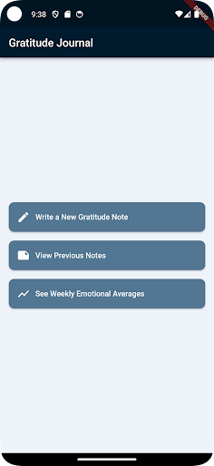 Android application SentiSphere screenshort