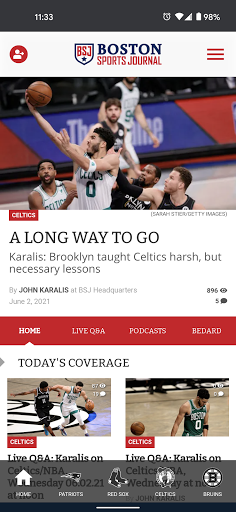 Boston Sports Journal Screen 2
