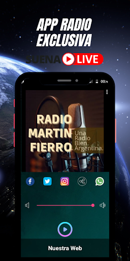 Android application Radio martin fierro screenshort